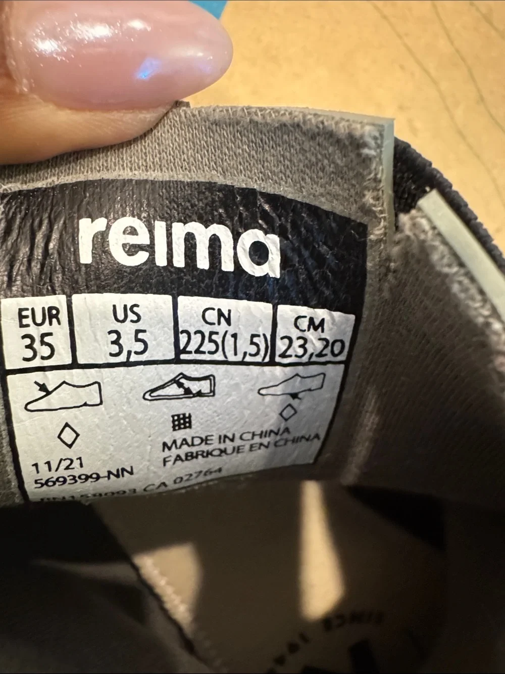 Reima Kids Olive Green Waterproof Rain & Snow Boots